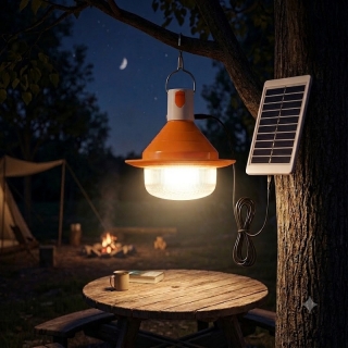 Ampoule LED Solaire, Lampe LED avec 3 modes