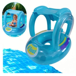 Bouée Gonflable avec Tente Anti Soleil 1à 2 Ans