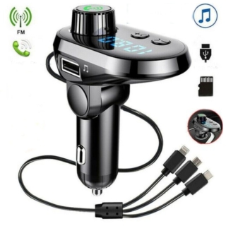 Lecteur Mp3 Sans Fil Avec Transmetteur FM 3 Ports