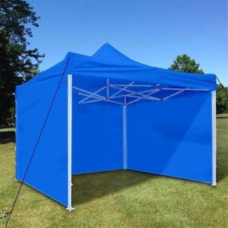 Tente Parasol 3 m x 3 m Bleu Habillage Intégral