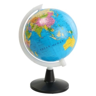 Globe terrestre rotatif, Carte du monde en Arabe, Rotation 360°
