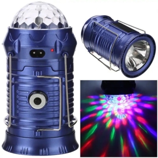 Torche Camping Light 3 en 1 rechargeable - Lampe Led Multicolore avec Jeu de Lumière