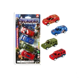 Coffret De 4 Mini Voitures