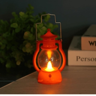 Mini Lanterne à Bougie LED 13 x 5 x 5 cm Rouge