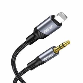 Cable Audio Tressé Jack vers LIGHTNING KAKU 3,5MM KAKU - 1M