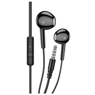 Ecouteur Filaire KAKU 1301 3.5mm avec Micro intégré - Noir