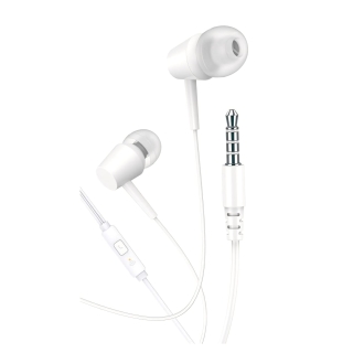 Ecouteur Filaire KAKU 1303 3.5mm avec Micro intégré - Blanc