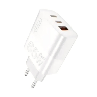 Chargeur C199 Ultra Rapide 65W Gan Technologie avec 3 Ports 2 Type-C + 1 USB.A