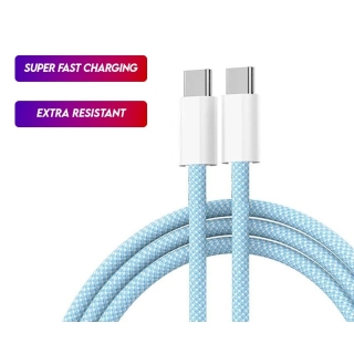 Cable de Charge Tressé Super Rapide 3.0A - Ciel