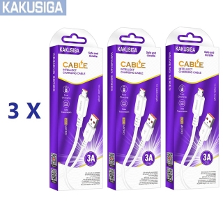 3 Câbles Micro USB 3A Charge Rapide & Transfert des Données 1m