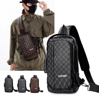 Sac à bandoulière avec port de chargement USB et serrure à combinaison