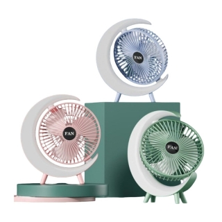 Ventilateur portable avec 3 vitesses et 5 modes de veilleuse
