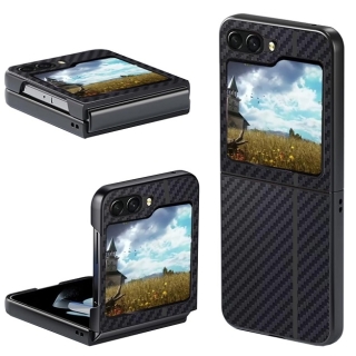 Coque pour Samsung Z Flip 6 Fibre de Carbone