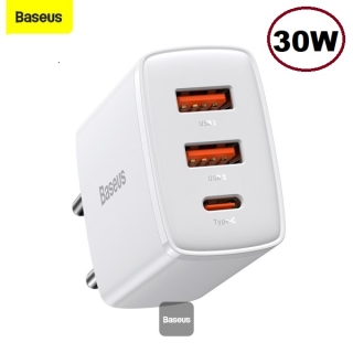 Chargeur Rapide BASEUS 2USB-A + USB-C 30W