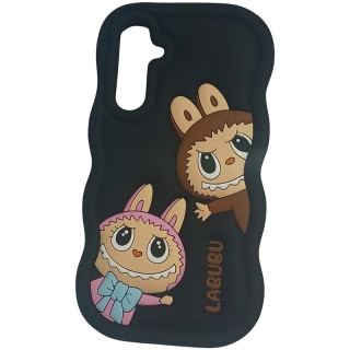 Coque LABUBU pour samsung Galaxy A15 Noir