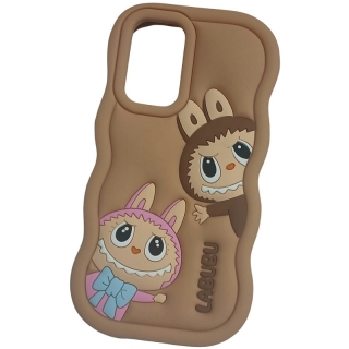 Coque LABUBU pour samsung Galaxy A13 Marron