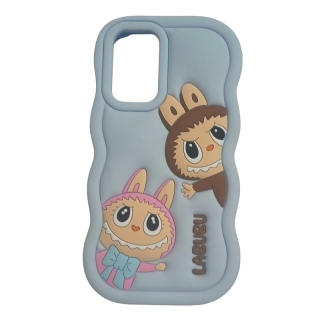 Coque LABUBU pour samsung Galaxy A13 Bleu
