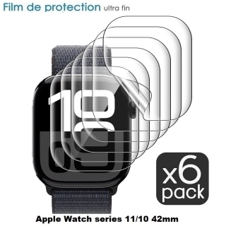 6 Films de Protection D'écran pour Apple Watch series 11/10 42mm