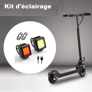 kit d'éclairage pour Trottinette - Rechargeable étanche 3 modes