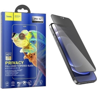 Glass Fumé pour iPhone 12 Mini 5.4" Anti-Espion