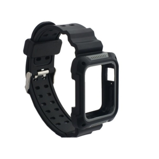 Bracelet pour Apple Watch 38 mm avec boîtier résistant aux chocs