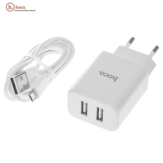 Chargeur Murale HOCO Double ports USB avec Câble Micro USB