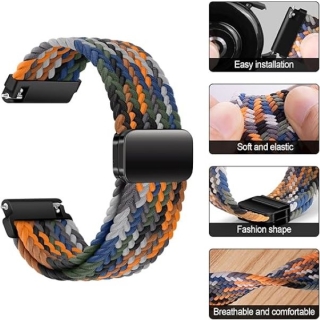 Bracelet universel 22 mm HOCO pour montre connectée - Camouflage seven colors