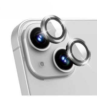 Protection de Camera COBLUE pour iPhone 14 & iPhone 14 Plus Argent