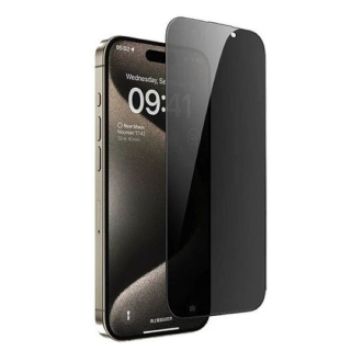 Glass Fumé pour iPhone 15 Pro WIWU iPrivacy Anti-Espion