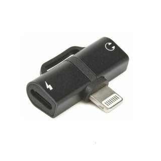 Adaptateur Lightning mâle vers 2 Lightning femelle audio et charge