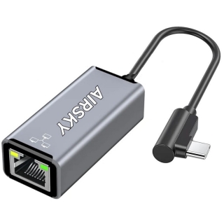 Adaptateur USB-C Vers Ethernet RJ45, 100 Mbit/s pour MacBook/Pro/Air/iPhone 17/15/16/Samsung