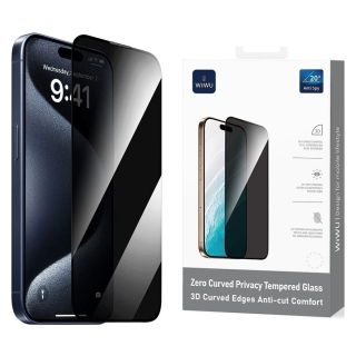 Glass Fumé pour iPhone 17 (6.3") WIWU iPrivacy Anti-Espion