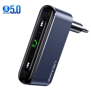 Adaptateur Bluetooth Aux USAMS avec Microphone - Récepteur Audio Sans Fil
