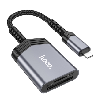 Lecteur de cartes 2-en-1 pour iPhone (Lightning) HOCO UA25