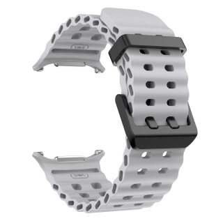 Bracelet pour Samsung Galaxy Watch Ultra 47mm (SM031) en silicone Souple -Gris