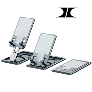 Support pour téléphone portable réglable compatible avec tous les téléphones et tablettes -Gris