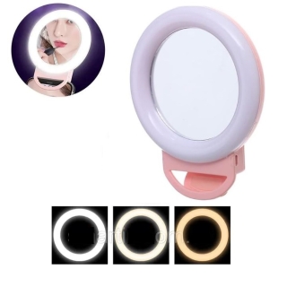 Selfie Ring Light avec miroir de maquillage