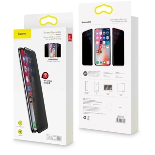 Glass Fumé pour iPhone 11/XR Baseus Anti-Espion