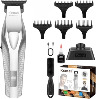 Tondeuse à Cheveux Professionnelle Rechargeable 9000 RPM avec Base de Chargement sans Fil