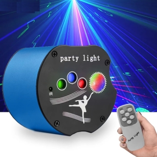 Boule disco pour DJ & fêtes avec 7 arrière-plans, 32 motifs de projection RGB et mode activé par le son