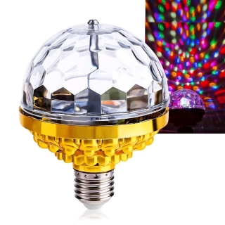 Lampe LED rotative multicolore RGB. Idéale pour les fêtes, les anniversaires et le karaoké, 6 W