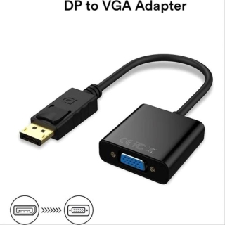 Adaptateur Convertisseur DisplayPort (DP) vers VGA (mâle à Femelle)