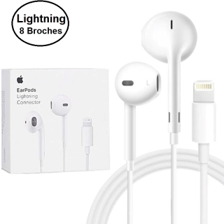 Ecouteurs Apple EarPods avec connecteur Lightning Avec Télécommande et Micro