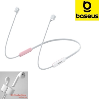 Lanière anti-perte Baseus Let's Go pour AirPods en silicone fluorescent - rose