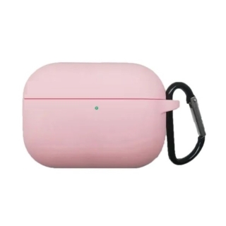 Étui pour Apple AirPods Pro 2 en silicone multicouche résistant avec mousqueton Rose