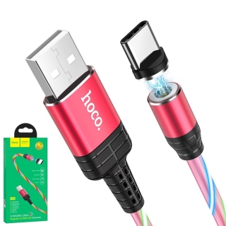 Câble Magnétique USB Type-C - Câble lumineux tricolore