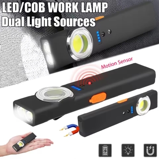Lampe torche porte-clés LED rechargeable ultra-lumineuse de 600 lm avec commande gestuelle intelligente