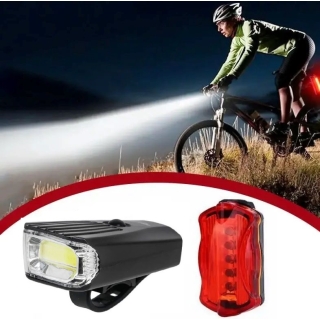 Kit d'éclairage pour vélo (feu avant et feu stop)