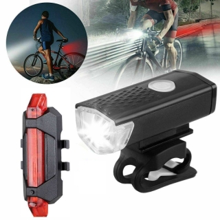 Kit d'éclairage de vélo rechargeable avant et arrière