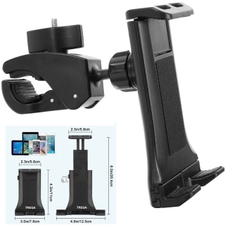 Support de vélo, Tapis de course, Poussette & vélo d'appartement pour Téléphone & Tablette de 4.7 à 12.9"